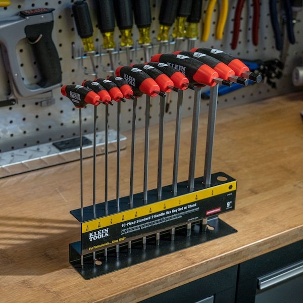 10 Piece SAE T-Shape Hex Key Set, JTH910E