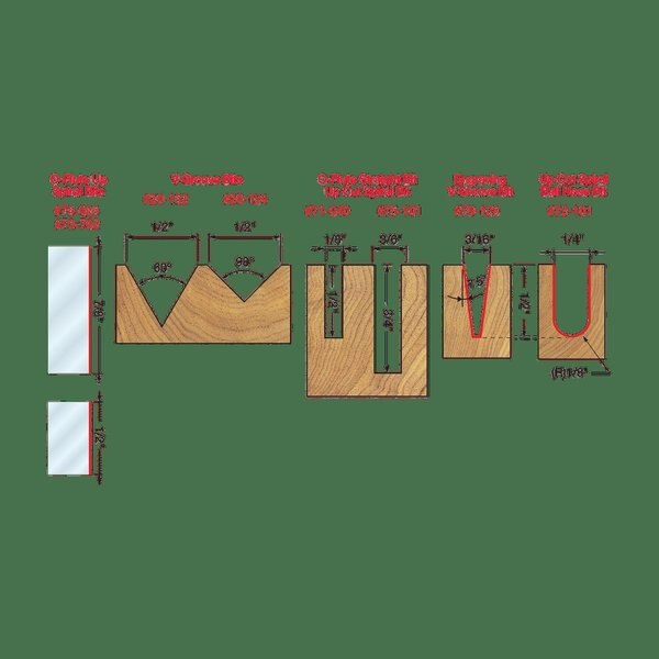 Piece CNC Router Bit General Purpose Set
