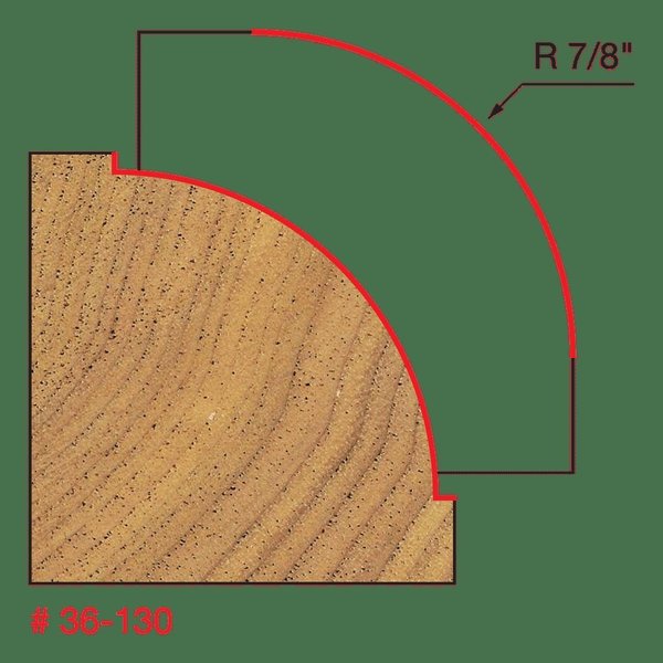 Radius Beading Bit (Quadra-Cut), 7/8