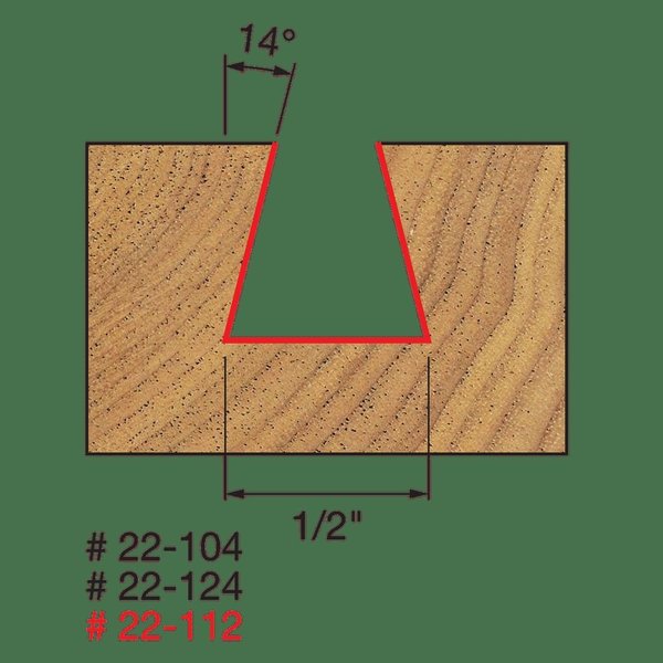 Dovetail Bit, 1/2
