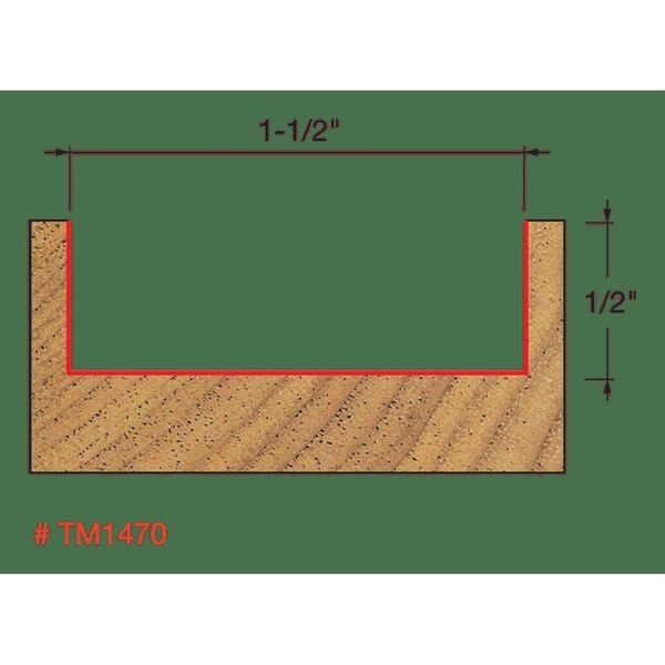 Solid Wood Surfacing and Rabbeting Bit