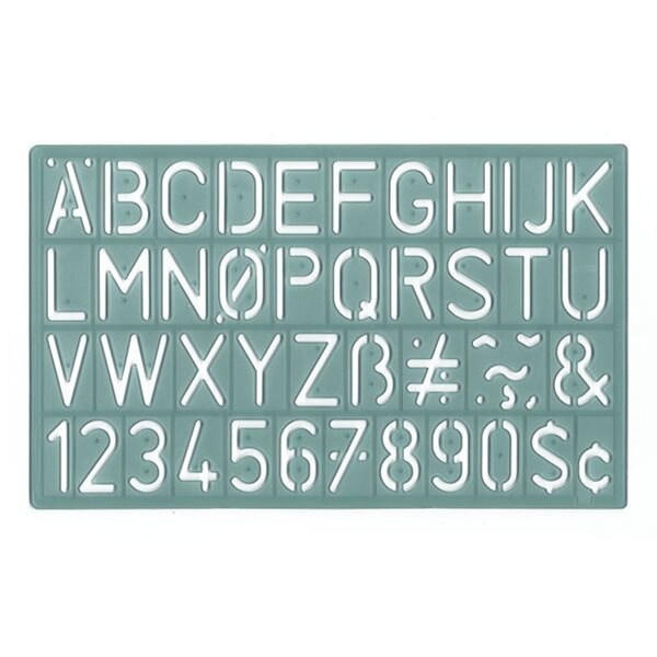 Lettering, 1 1/8