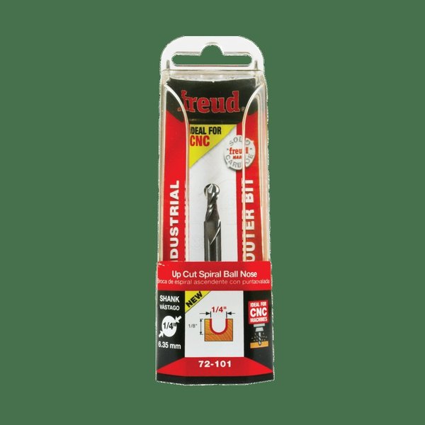 Up Cut Spiral Ball Nose, 1/4
