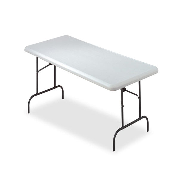 Rectangle IndestrucTableÃÂ® Classic Folding Table, Platinum Granite - 30