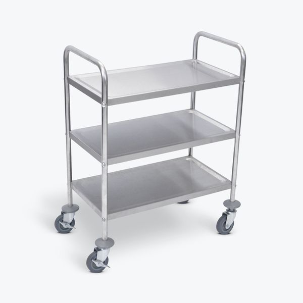 Stainless Steel Cart with Three Shelves, 37