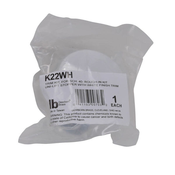 W and O Trim Kit, Sched 40, White