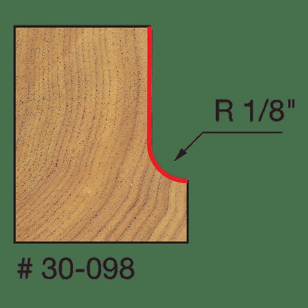 Radius Cove Bit, 1/8