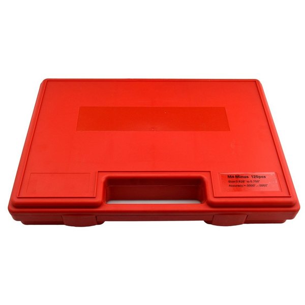 125 Piece M4 Minus Pin Gage Set .626-.750