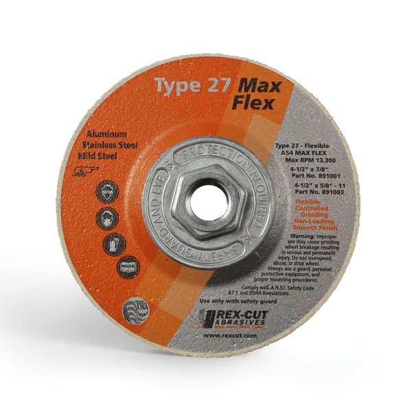 Max Flex Grinding Disc 4 1/2 X 5/8-11 T27 Max Flex A54