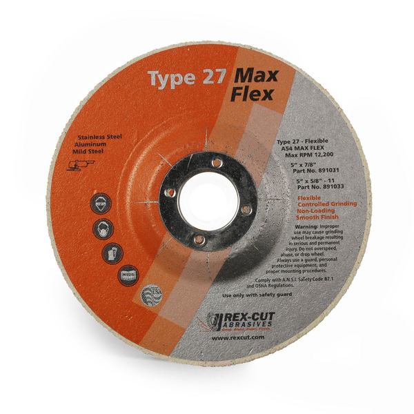 Max Flex Grinding Disc 5 X 7/8 T27 Max Flex A54