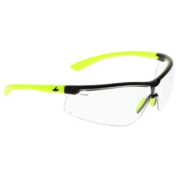 Safety Glasses, Gray Polycarbonate Lens, Anti-Fog