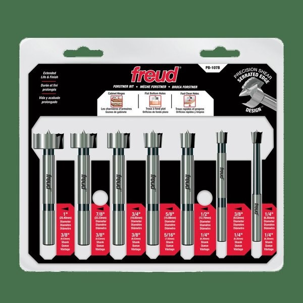 Forstner Bit Set, 1/4 to 1
