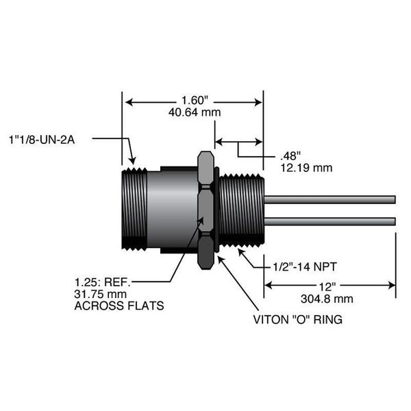 MIN-SYNC RCPT M STR 10 PL 1FT LDS PVC