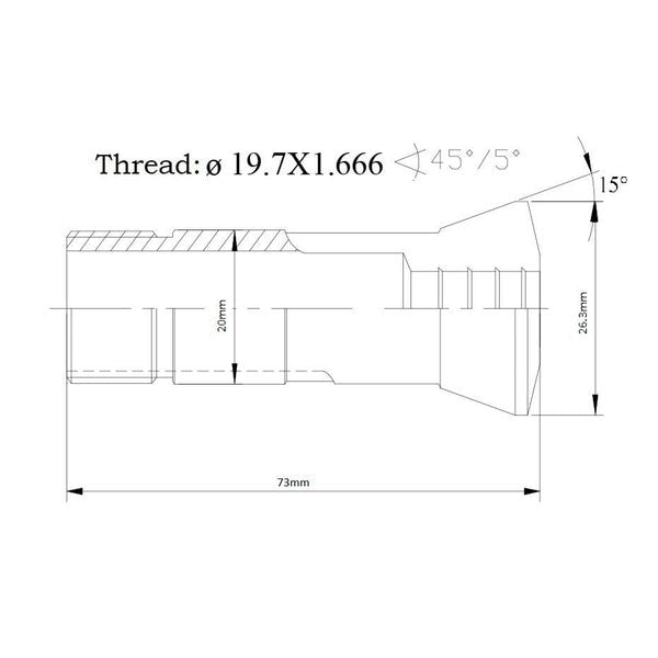 MTFNR 12-3 Indexable Boring Bar