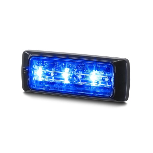 Emergency Light, 6-LED, Blue/White