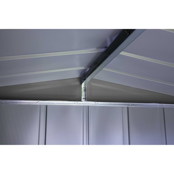 10x14 Classic Steel Storage Shed, Charcoal