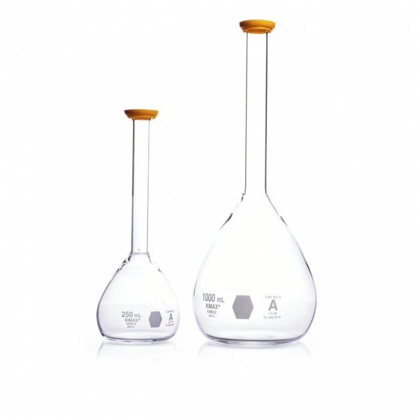 Volumetric Flasks, Class A, W/Snap Caps,
