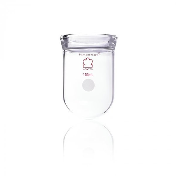 Cylindrical Reaction Flask, 2000mL, Clear