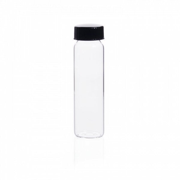 Sample Vial, w/Black Phenolic Cap, PK144