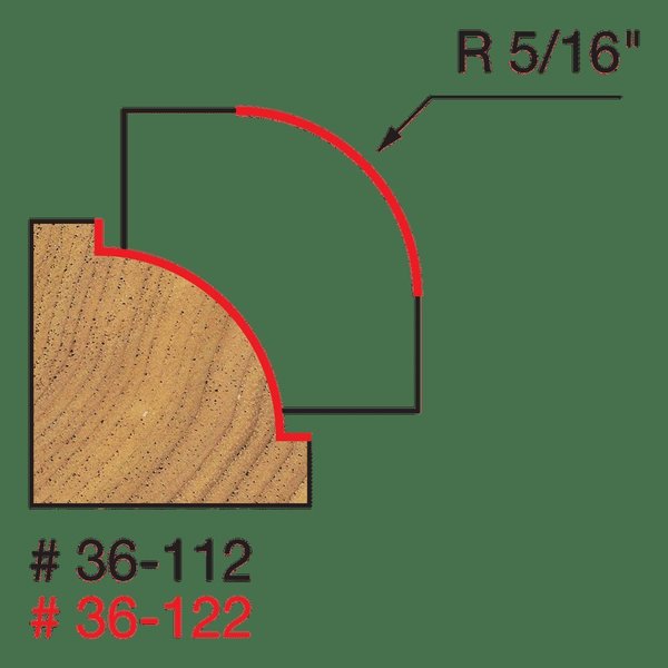 Radius Beading Bit (Quadra-Cut), 5/16
