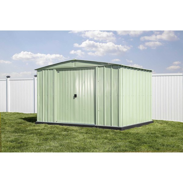10x8 Classic Steel Storage Shed, Sage Green