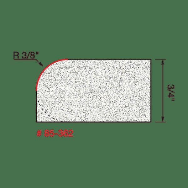Radius Rounding Over Bit, 3/8