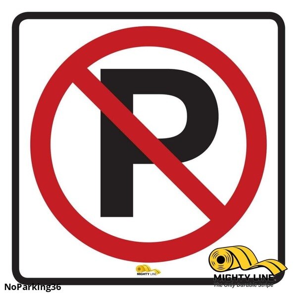 No Parking, Floor Sign, Industrial Stren, NOPARKING36