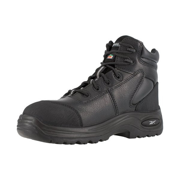 Size 12 Women's 6 in Work Boot Composite Safety Footwear, Black