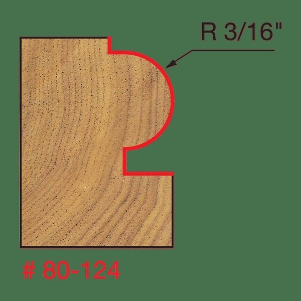 Radius Traditional Beading Bit, 3/16