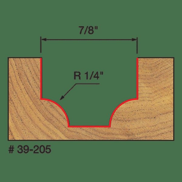 Radius Ovolo Bit, 1/4