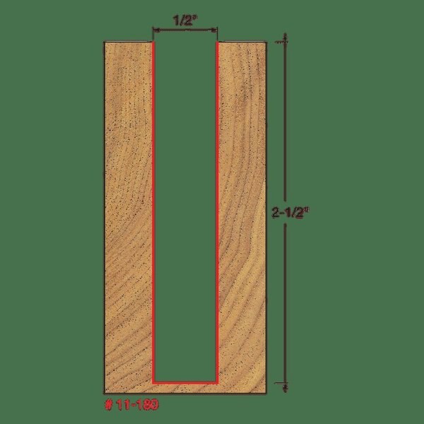Single Flute Straight Bit, 1/2