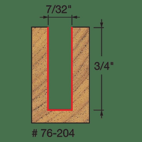 Down Spiral Bit, 7/32