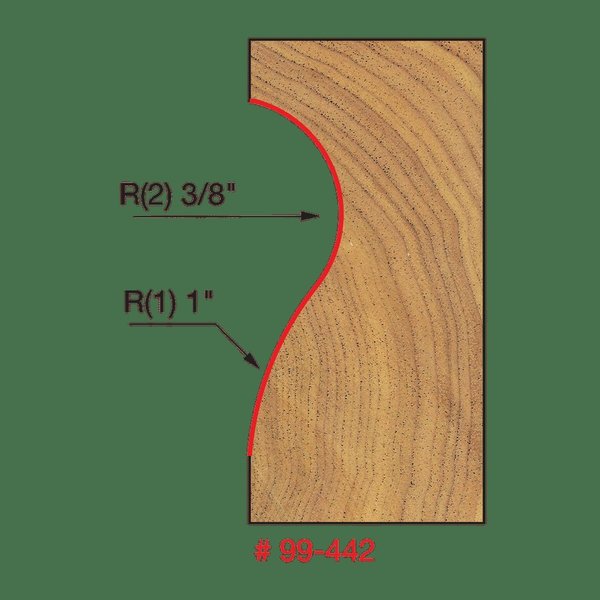 Handrail Bit, 1-3/16