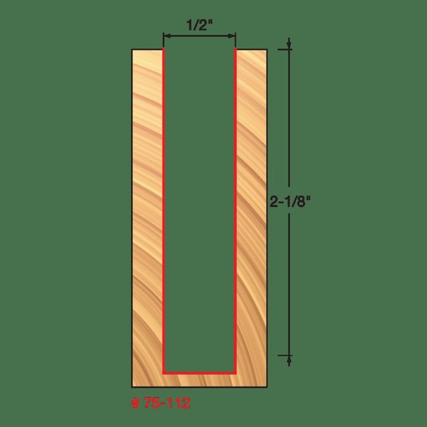 Up Spiral Bit, 1/2