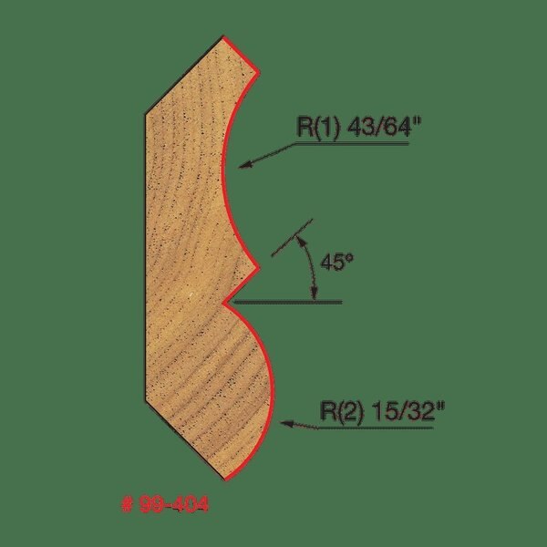 Crown Molding Bit, 1-1/4