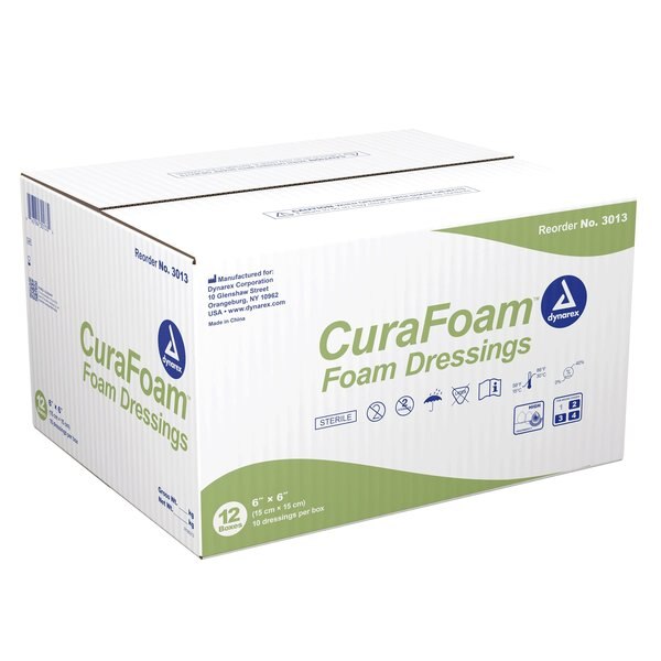 CuraFoam Foam Dressing-6x6