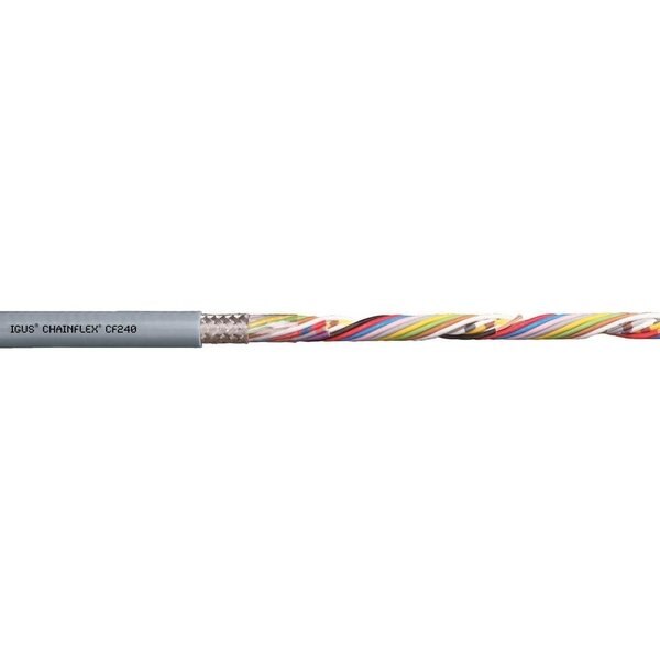 Data Cable, PVC, 0.3 in dia, Silver Gray