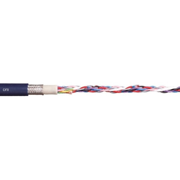 Data Cable, TPE, 0.55 in dia, Steel Blue