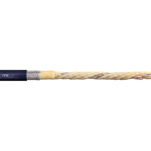 Data Cable, TPE, 0.67 in dia, Steel Blue