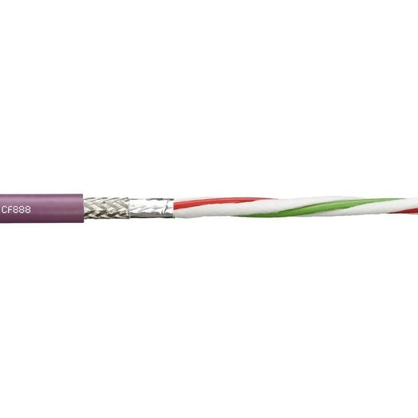 Bus Cable, PVC, 50 V, 0.31 in dia, Red