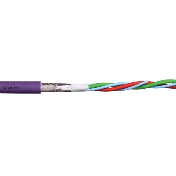 Bus Cable, PVC, 50 V, 0.33 in dia, Red