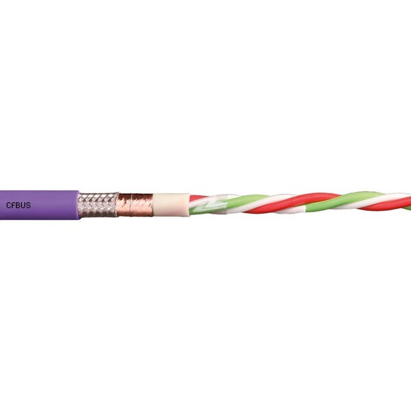 Bus Cable, TPE, 50 V, 0.41 in dia, Red