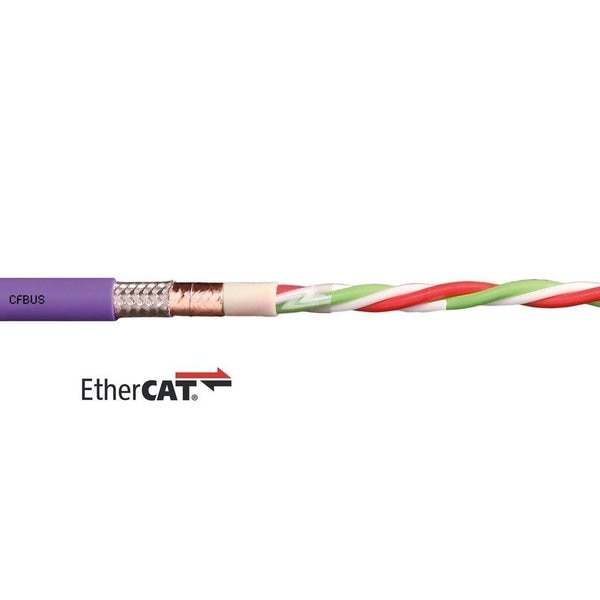 Bus Cable, TPE, 50 V, 0.28 in dia, Red