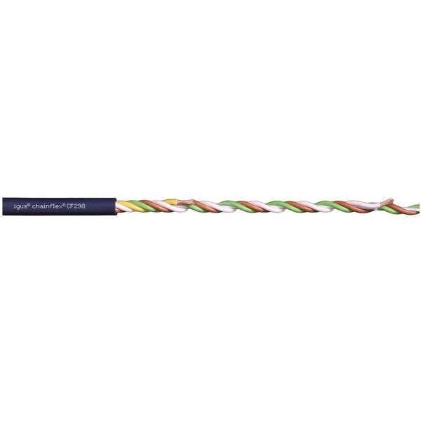 Data Cable, TPE, 0.26 in dia, Steel Blue