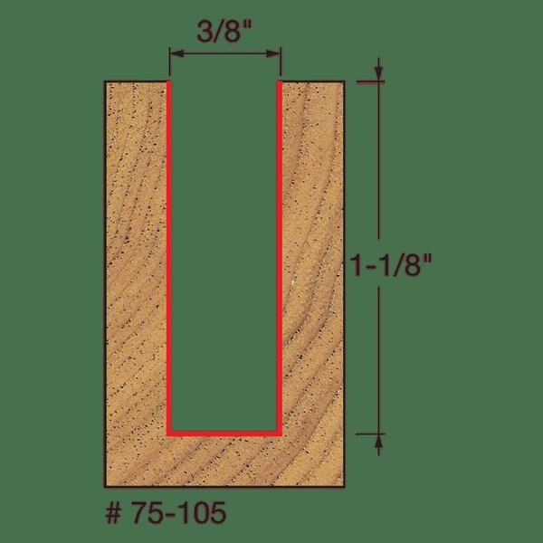 Up Spiral Bit with 3/8