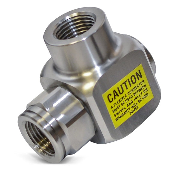 Swivel, 90 Deg., SS, 1/4 in FNPT Inlet