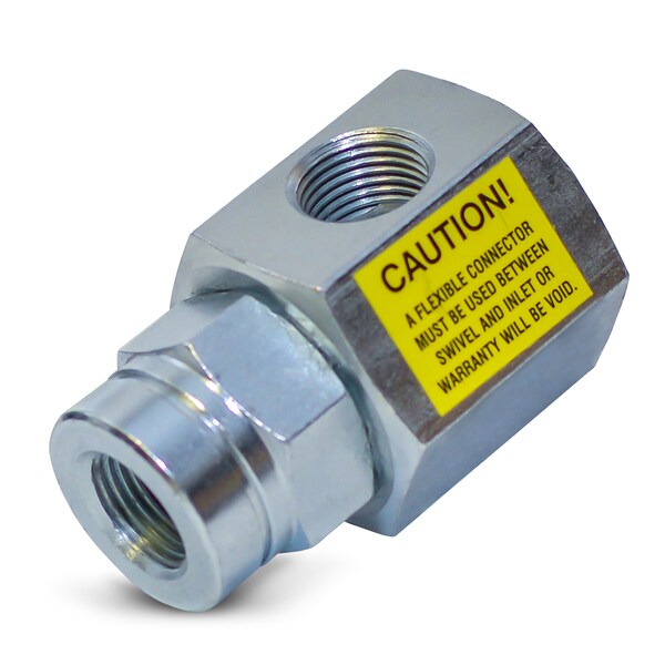 Swivel, 90 Deg., Steel, 1/4 in FNPT Inlet