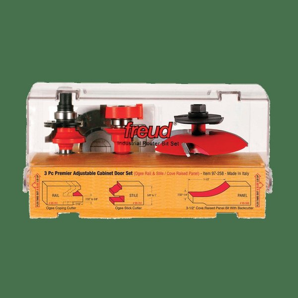 Piece Premier Adjustable Cabinet Bit Set