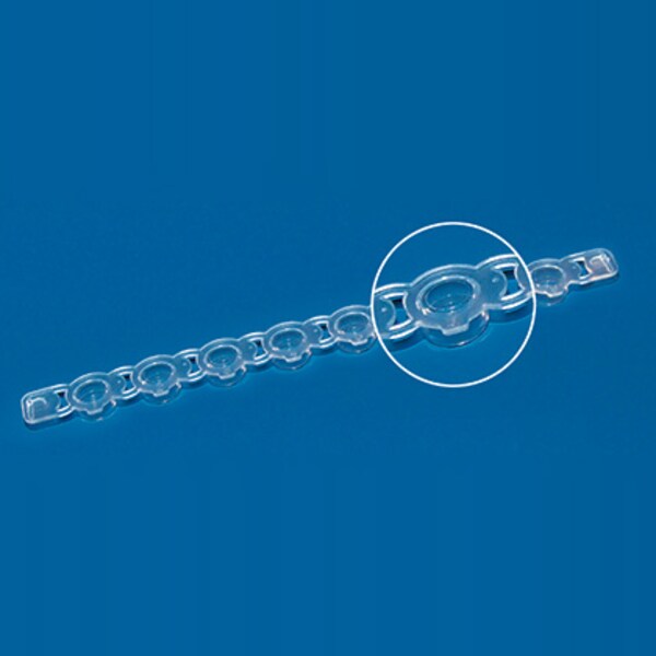 PCR 8-Strip Domed Cap, Rose, for, PK 125