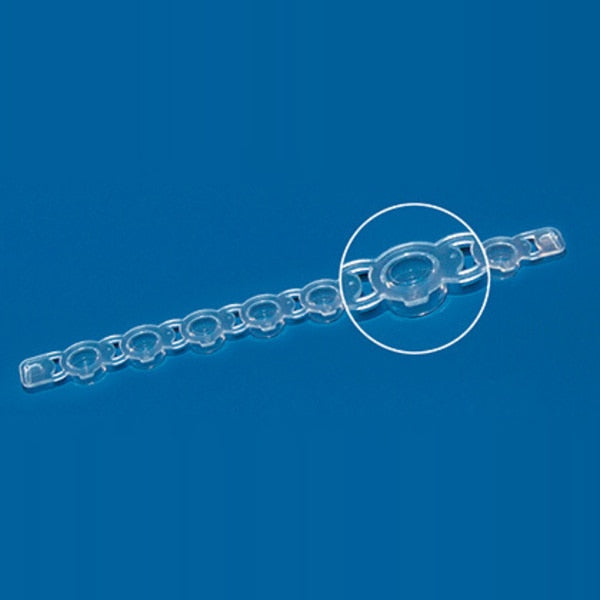PCR 8-strip Flat Caps for qPCR pl, PK 300